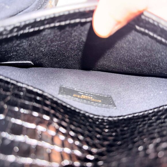 YSL Uptown Croc Embossed - Picture 2 of 4